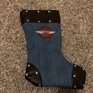 Harley-Davidson Denim and Black Holiday Stocking